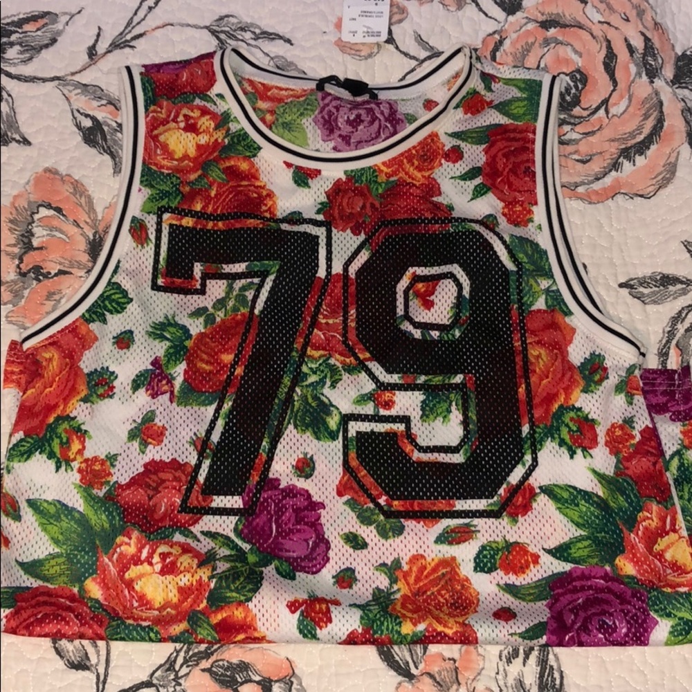 NWT Floral Jersey